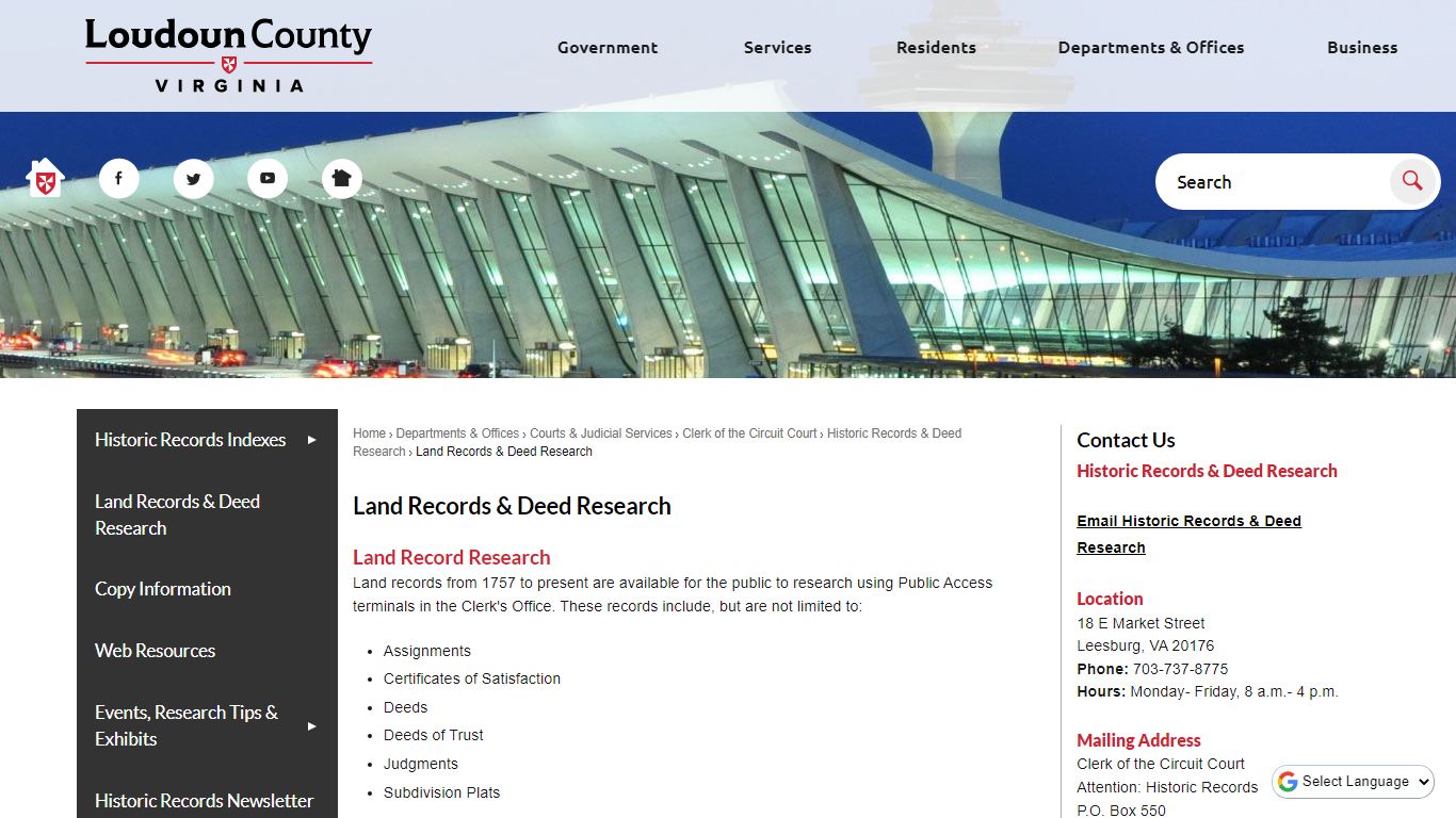 Land Records & Deed Research | Loudoun County, VA ...
