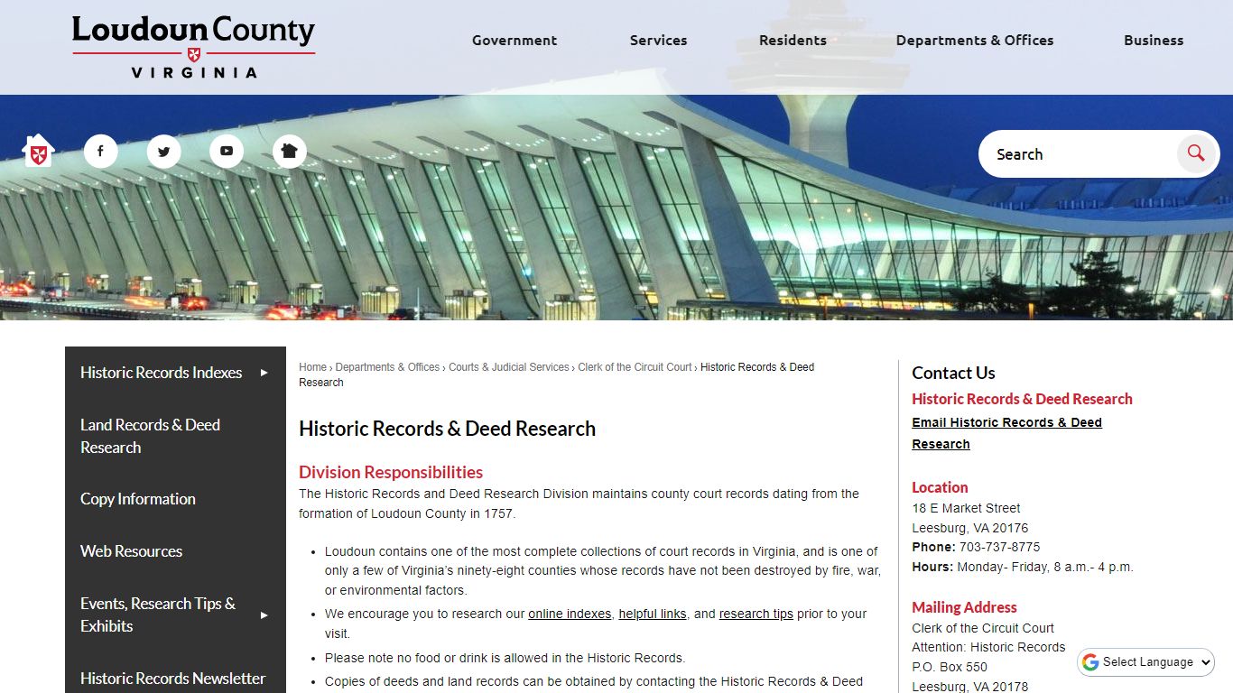 Historic Records & Deed Research | Loudoun County, VA ...