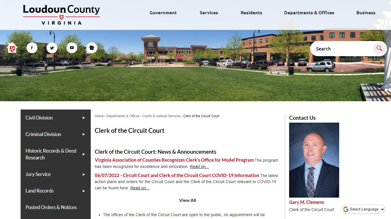 Clerk of the Circuit Court | Loudoun County, VA - Official ...