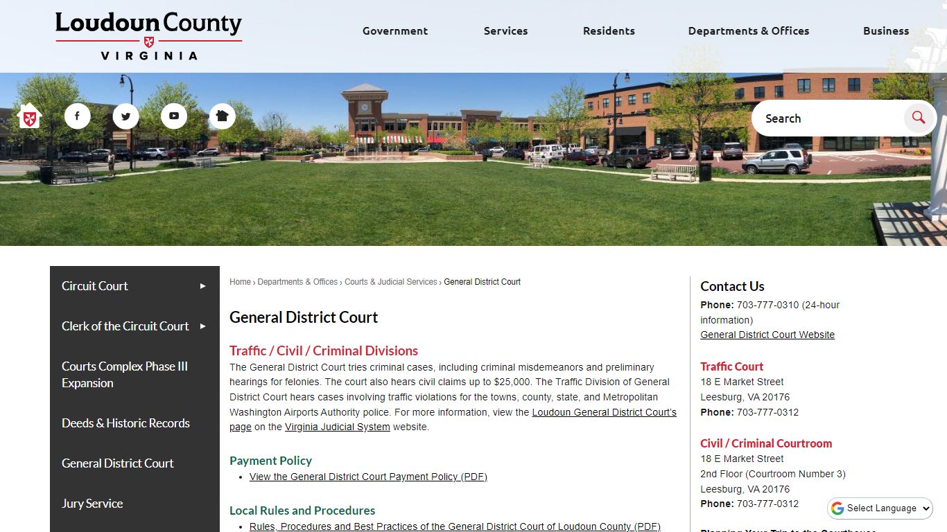 General District Court | Loudoun County, VA - Official Website